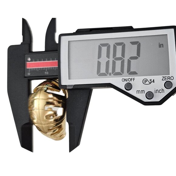 Givenchy Gold Tone Clip On Earrings J Style Half Loop, Signed - Picture 12 of 14